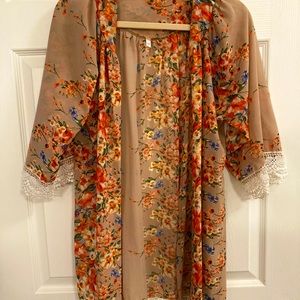 Ladies sheer kimono
